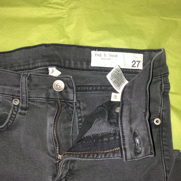 Rag & Bone Ankle Skinny Grey Jeans - Picture 4 of 6